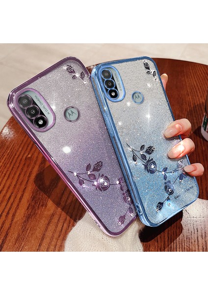 Motorola Moto E20 Tpu Case Glitter Rhinestone Telefon Geri Kapak (Yurt Dışından) modelleri