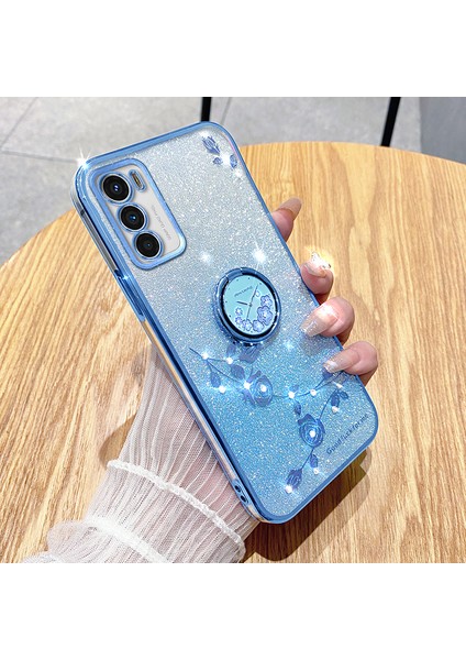 Motorola Moto G42 4g Tpu Kapak Yüzüğü Kickstand Glitter Telefon Geri Kılıf (Yurt Dışından) modelleri