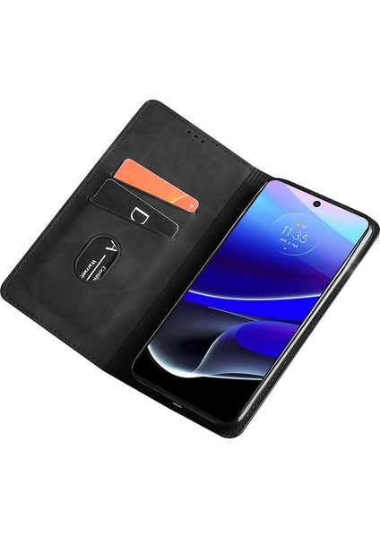 Motorola Moto G84 5g Cilt-Touch Flip Stand Anti-Çizelge Pu Deri Telefon (Yurt Dışından)