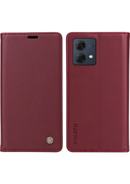 Motorola Moto G84 5g Manyetik Kapanış Deri Cüzdan Telefon Kapağı (Yurt Dışından)