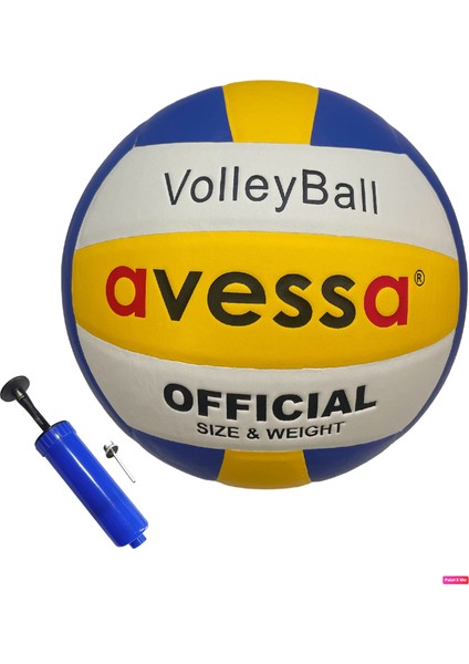 VLB-5000 Set Voleybol Topu Soft Yapıştırma 3 Astar 260 gr + Top Pompası
