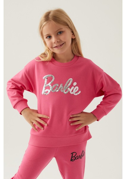 Kız Çocuk Pembe Sweatshirt