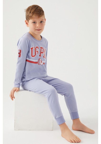 U.s. Polo Assn. Açık Indigo Erkek Çocuk Pijama Takım