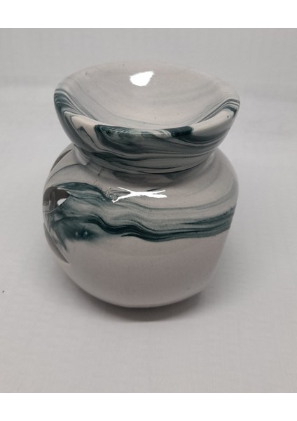 Lotus Çiçeği Ebruli Desenli Buhurdanlık fiyatları