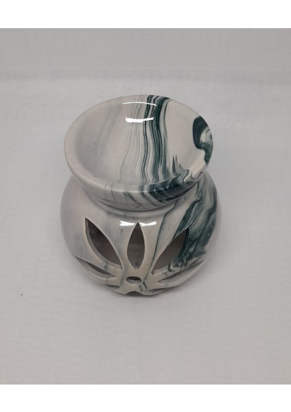 Lotus Çiçeği Ebruli Desenli Buhurdanlık fırsatları