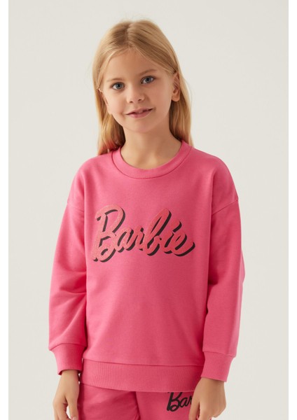 Kız Çocuk Pembe Sweatshirt