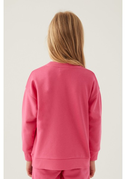 Kız Çocuk Pembe Sweatshirt