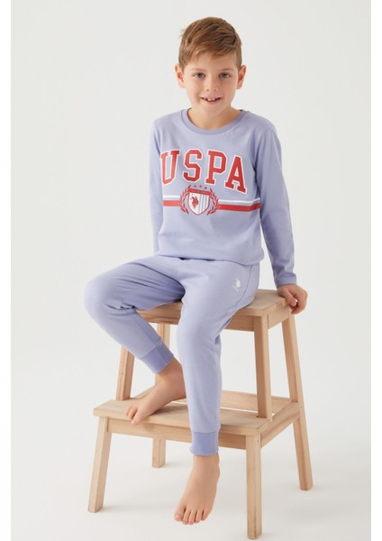 U.S. Polo Assn. Açık Indigo Erkek Çocuk Pijama Takım