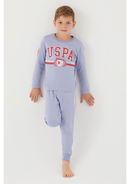 U.S. Polo Assn. Açık Indigo Erkek Çocuk Pijama Takım