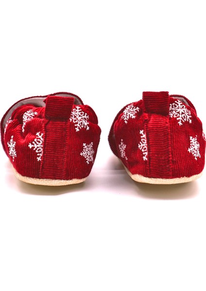 Yılbaşı Kar Nakışlı Kadife Pamuklu Kaydırmaz Ilk Adım Bebek Patik fiyatları