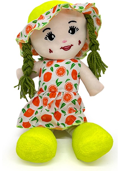 Oyuncak Bez Bebek - Portakal Desenli 40CM