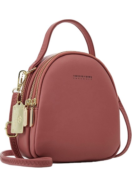 Dk 2023 Yeni Sırt Çantası Kadın Kore Versiyonu Düz Renk Kadın Rahat Çanta Basit Büyük Kapasiteli (Yurt Dışından)