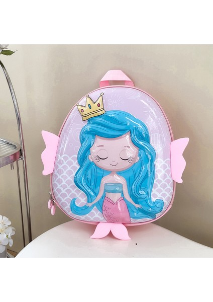 Dk Yeni Anaokulu Küçük Okul Çantası Kız Sevimli Karikatür Denizkızı Yumurta (Yurt Dışından)