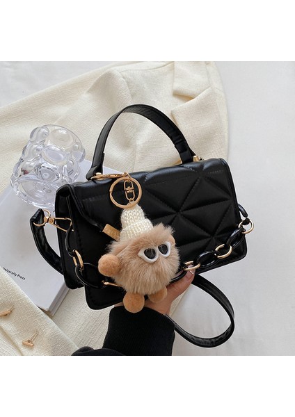 Yj Kadınlar Için Yüksek Kali Niş Retro Çanta, Modaya Uygun Eşkenar Dörtgen Çapraz Askılı Çanta, (Yurt Dışından)