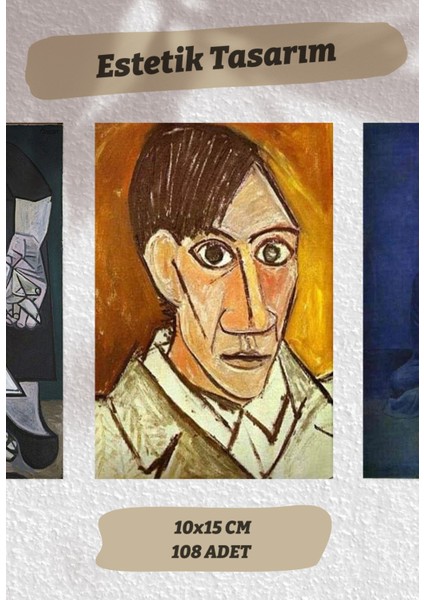 Pablo Picasso Resimleri 108 Adet Poster Seti, Oda Dekoru