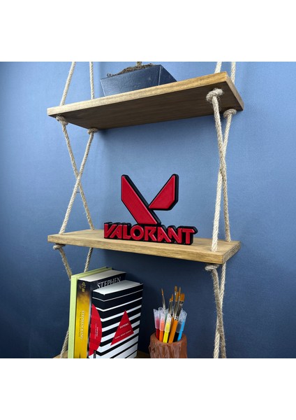 Valorant Logo Figür - Şık Masa Aksesuarı fırsatları