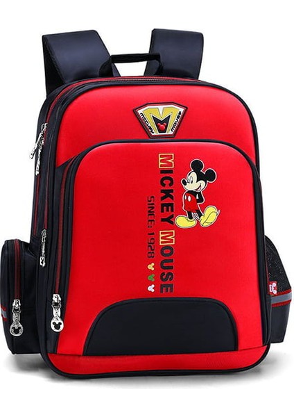 Moda Ingiliz Tarzı Mickey Çocuk Okul Çantası S (Yurt Dışından)
