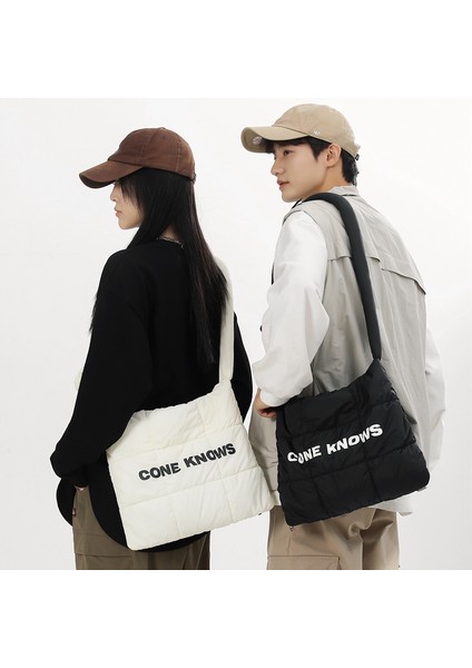 Yeni Premium Puf Aşağı Çanta Erkek ve Kadın Moda Omuz Çantası (Yurt Dışından) indirimleri