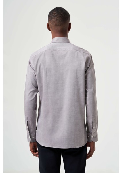 Regular Fit Paşa Yaka Kol İçi Apoletli Kahve Erkek Gömlek GM23Y231146_D11 fiyatları