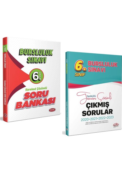 6. Sınıf Bursluluk Sınavı Soru Bankası - Editör Tamamı Çözümlü Çıkmış Sorular