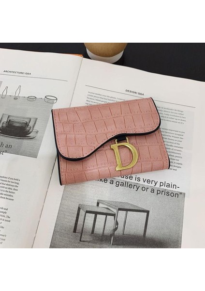 Kadın Küçük Cüzdan Lüks Mini Bozuk Para Cüzdanı Kadın Çanta Mektup Cüzdan Çoklu Kart Kart Tutucu Küçük Cüzdan Bozuk Para Cüzdanı El Çantası (Yurt Dışından)