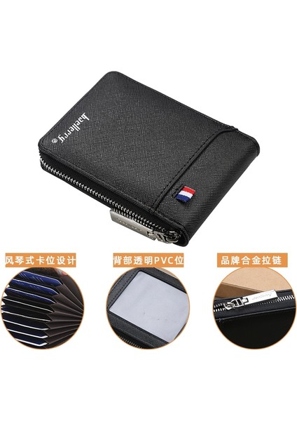 2022 Yeni Moda Fermuarlı Erkek Cüzdan Küçük Kısa Kredi Kartı Tutucusu Erkek Vintage Mini Adam Çanta ile Bozuk Para Cebi (Yurt Dışından) fiyatları