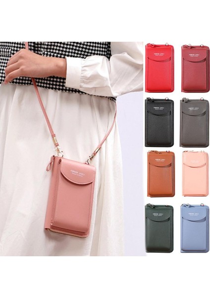 Yeni Kadın Uzun Cüzdan Omuzdan Askili Çanta Kadın Cüzdan Debriyaj Bayan Çanta Fermuarlı Telefon Cebi Kart Tutucu Bayanlar Carteras (Yurt Dışından)