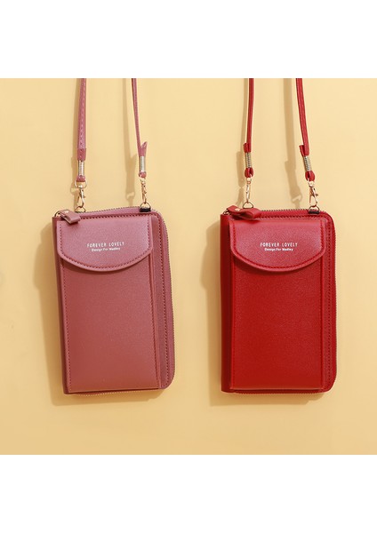 Yeni Kadın Uzun Cüzdan Omuzdan Askili Çanta Kadın Cüzdan Debriyaj Bayan Çanta Fermuarlı Telefon Cebi Kart Tutucu Bayanlar Carteras (Yurt Dışından) modelleri