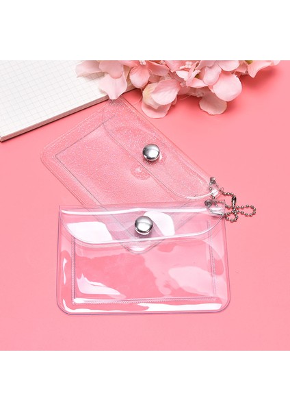Glitter Şeffaf Su Geçirmez Pvc Kart Sahibinin Mini Cüzdan Kız Sikke Çanta Dere (Yurt Dışından) modelleri
