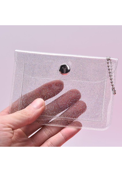 Glitter Şeffaf Su Geçirmez Pvc Kart Sahibinin Mini Cüzdan Kız Sikke Çanta Dere (Yurt Dışından) indirimleri