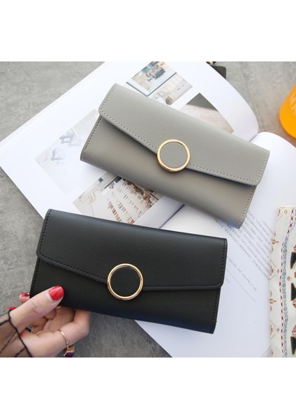 Yeni Kadın Uzun Cüzdan Çantalar Lüks Yuvarlak Şekil Cüzdan Bayanlar Kız Para Cebi Kart Tutucu Kadın Cüzdan Telefon Debriyaj Çanta (Yurt Dışından)