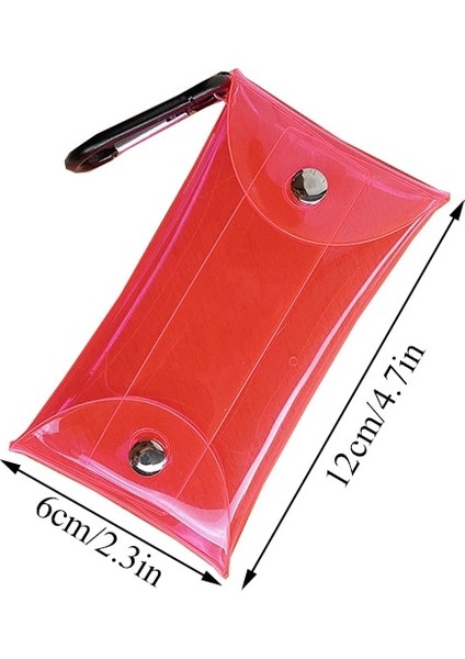 Şeffaf Pvc Çanta Anahtar Cüzdan Kılıf Zincir Halkalı Kese Kart Tutucu Anahtarlık Kadın Para Çantası Mini Ruj Saklama Çantası Bozuk Para Cüzdanı (Yurt Dışından) indirimleri