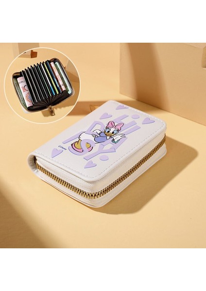Disney Mickey Moda High-End Kadın Kart Tutucu Yüksek Kaliteli Çoklu Kart Yuvası Kartlıklı Cüzdan Pu Fermuar Lüks Kart Tutucu (Yurt Dışından) indirimleri