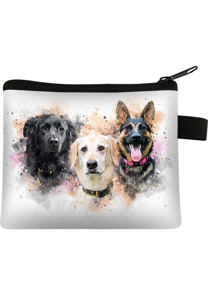 Sevimli Pug Köpek Desen Bozuk Para Çantaları Kadın Güzel Pet Hayvan Mini Cüzdan Bayanlar Anahtar Kredi Kartı Çantası Küçük Ruj Çanta Hediye (Yurt Dışından) fiyatları