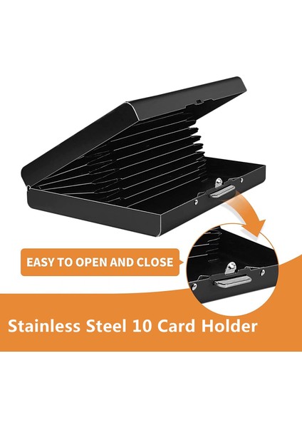 Paslanmaz Çelik Antimanyetik Kart Tutucu Kadın Metal Kredi Kartı Kartvizit Kutusu Organizatör Çanta Erkek Cüzdan Tarjetero Hombre (Yurt Dışından) fiyatları