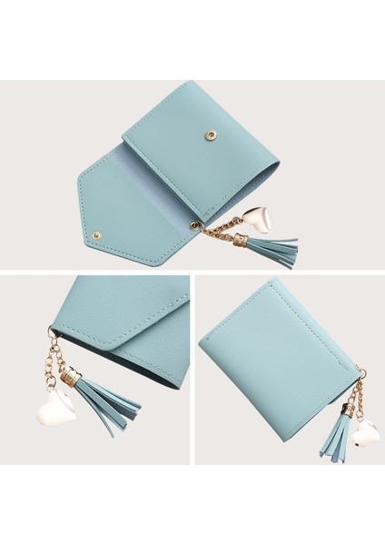 Kısa Püskül Cüzdan Kadın Moda Çanta Kadın Mini Cüzdan Yeni Moda Koreli Öğrenciler Sevimli Çanta Bayanlar Küçük Kız Para Çantası (Yurt Dışından) fırsatları