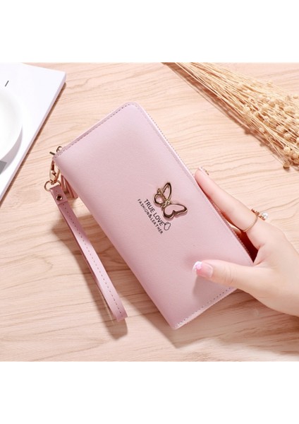 Moda Kelebek Kadın Cüzdan Bilek Kolu Telefon Kılıfı Uzun Bölüm Para Cebi Kılıfı Çanta Kadın Çanta Kart Sahipleri Debriyaj (Yurt Dışından) modelleri