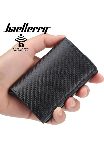 Yeni Moda Erkek ve Kadın Cüzdanları Düz Renk Anti-Manyetiklik Giderme Rfid Kart Tutucu Otomatik Kart Tipi Banka Kartı Tutucu (Yurt Dışından)