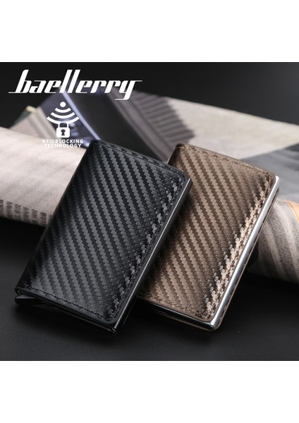 Yeni Moda Erkek ve Kadın Cüzdanları Düz Renk Anti-Manyetiklik Giderme Rfid Kart Tutucu Otomatik Kart Tipi Banka Kartı Tutucu (Yurt Dışından) modelleri