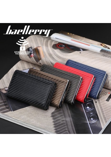 Yeni Moda Erkek ve Kadın Cüzdanları Düz Renk Anti-Manyetiklik Giderme Rfid Kart Tutucu Otomatik Kart Tipi Banka Kartı Tutucu (Yurt Dışından) fırsatları