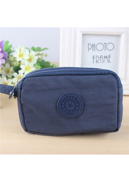 2022 Yeni Bozuk Para Cüzdanı Kadın Küçük Cüzdan Yıkayıcı Kırışık Kumaş Telefon Çanta Üç Fermuarlı Taşınabilir Makyaj Çantası 7 Renk (Yurt Dışından) fiyatları