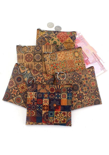 Vintage Para Çantası Kadın Fermuar Bozuk Para Çantaları Bayanlar Mini Cüzdan Kızın Mini Para Çantaları Değişim Çanta Kadın Çocuk Kılıfı Carteira (Yurt Dışından)