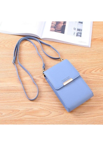 Yaz Kadın Telefon Omuz Çantası Pu Para Zinciri Telefon Crossbody Messenger (Yurt Dışından) modelleri