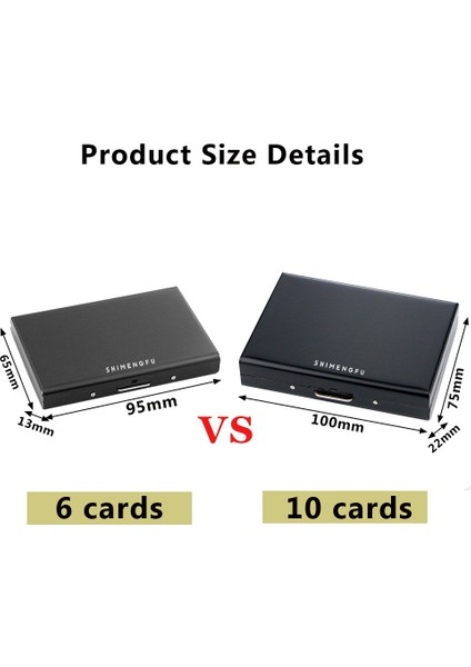 Paslanmaz Çelik Antimanyetik Kart Tutucu Kadın Metal Kredi Kartı Kartvizit Kutusu Organizatör Çanta Erkek Cüzdan Tarjetero Hombre (Yurt Dışından) modelleri