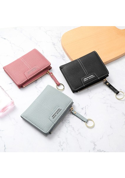 Yeni Sarı Kadın Cüzdan Yumuşak Pu Deri Kadın Çanta Mini Çile Kart Tutucu Para Kısa Cüzdan Ince Küçük Çanta Fermuar Anahtarlık (Yurt Dışından) fiyatları