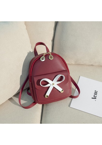 Net Kırmızı Büyük Sırt Çantası Küçük Çanta Fiyonklu Flip Çanta Çanta (Yurt Dışından) modelleri