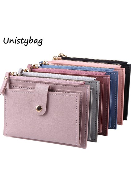 Unistybag Cüzdan Kadınlar Için Lüks Tasarımcı Cüzdan Moda Çantalar Katı Sevimli Küçük Cüzdan Pu Kız Debriyaj Çanta (Yurt Dışından)