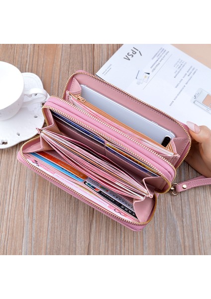 Kadın Cüzdan Uzun Taç Çift Fermuarlı Nakış Ipliği Bayan El Cüzdanı Çoklu Kart Moda Vahşi Cep Telefonu Çantası Cüzdanlar 785 (Yurt Dışından) indirimleri