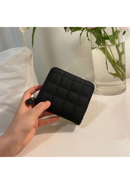 Kadın Cüzdan Konu Pu Kısa Cüzdan Öğrenciler Basit Kartlar Para Çantası Taşınabilir Fermuar Kore Tarzı Zarif Çantalar Ins Retro Chic (Yurt Dışından) fırsatları