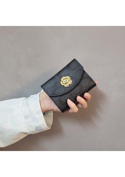 2022 Yeni Moda Kısa Cüzdan Cüzdan Basit Trendy Toka Bayanlar Büyük Kapasiteli Debriyaj Cüzdan Lüks Tasarımcı Cüzdan Çantalar (Yurt Dışından) modelleri